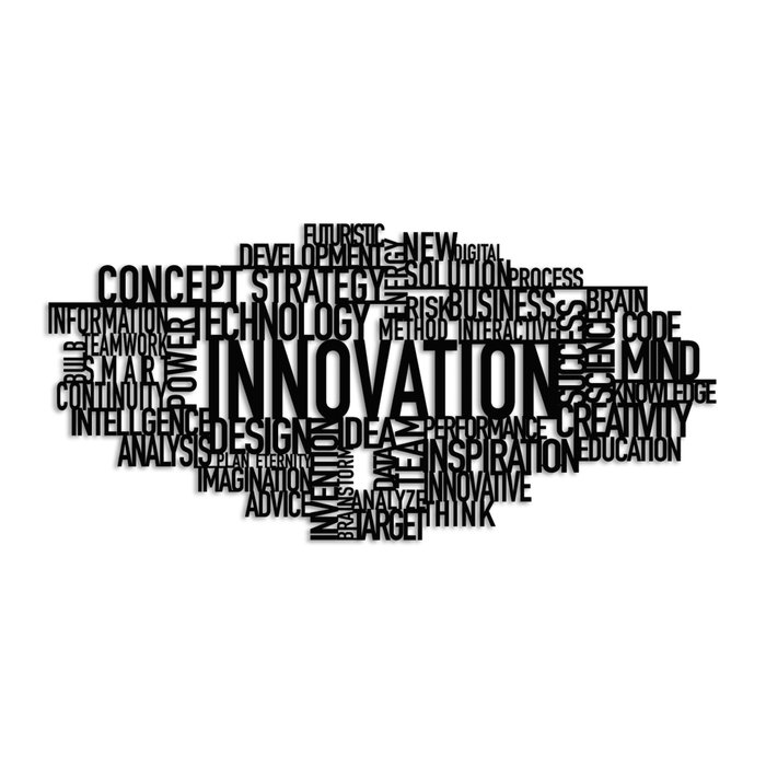 Wallity Innovation Accesorio Decorativo de Pared de Metal Negro